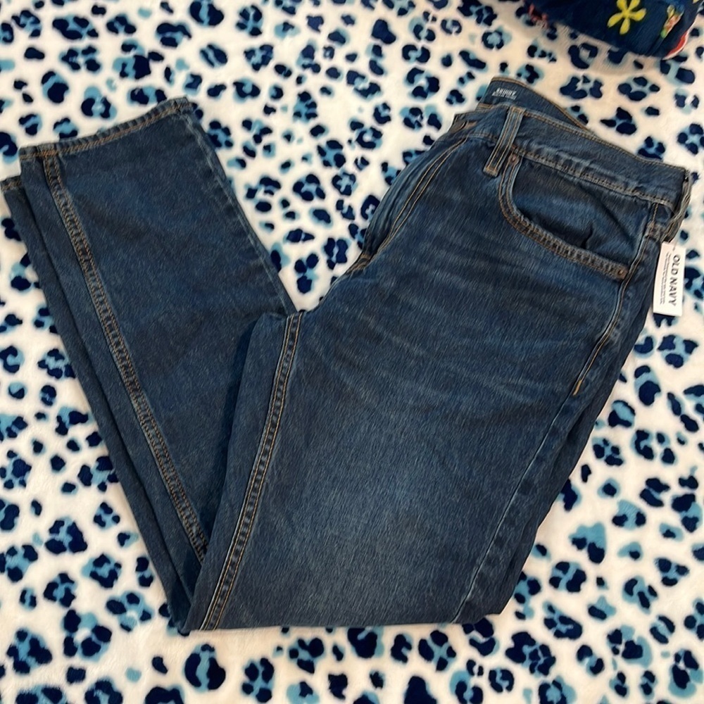 NWT blue skinny jeans w34 l30 old navy
